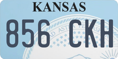KS license plate 856CKH