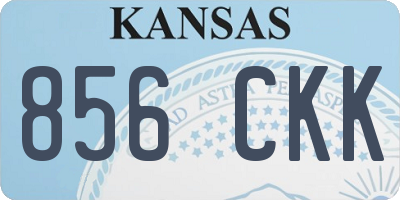 KS license plate 856CKK