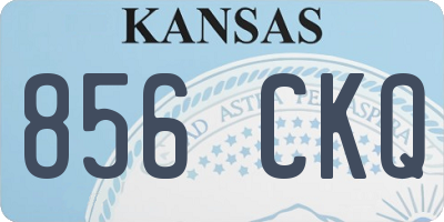 KS license plate 856CKQ