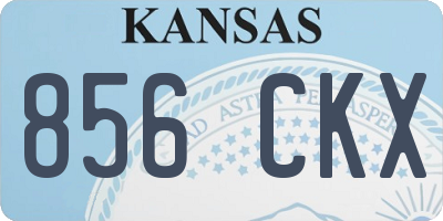 KS license plate 856CKX