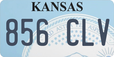 KS license plate 856CLV