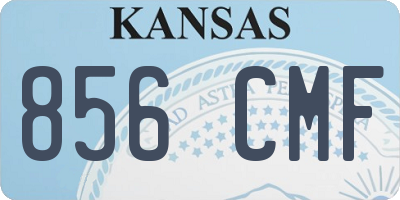KS license plate 856CMF