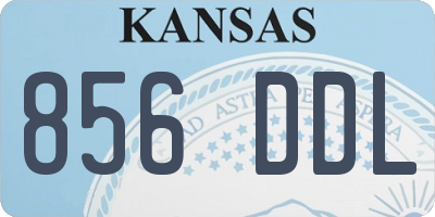 KS license plate 856DDL