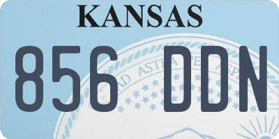 KS license plate 856DDN
