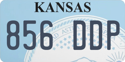 KS license plate 856DDP