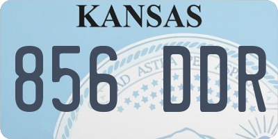 KS license plate 856DDR