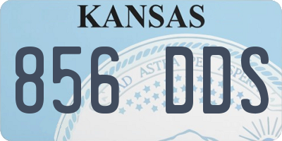 KS license plate 856DDS