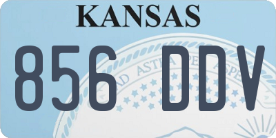 KS license plate 856DDV