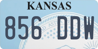 KS license plate 856DDW