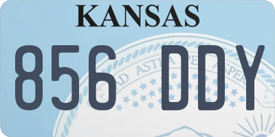 KS license plate 856DDY