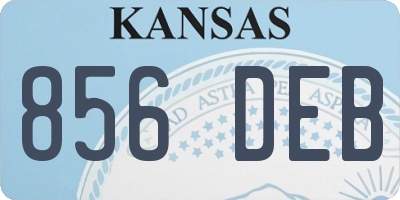 KS license plate 856DEB