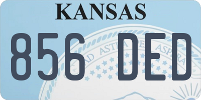KS license plate 856DED
