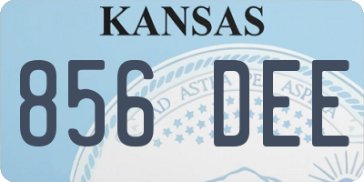 KS license plate 856DEE