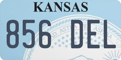 KS license plate 856DEL