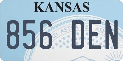 KS license plate 856DEN