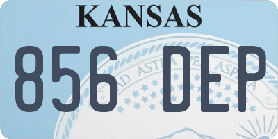 KS license plate 856DEP