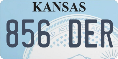 KS license plate 856DER
