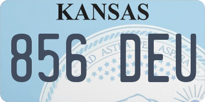 KS license plate 856DEU