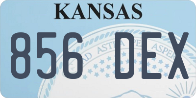 KS license plate 856DEX