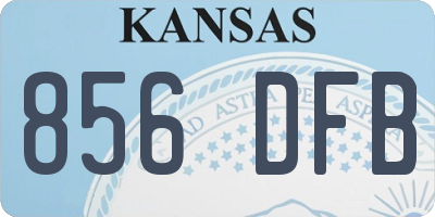 KS license plate 856DFB