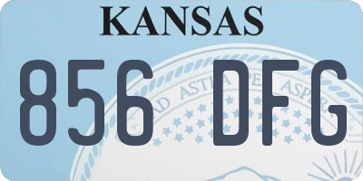 KS license plate 856DFG