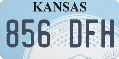 KS license plate 856DFH