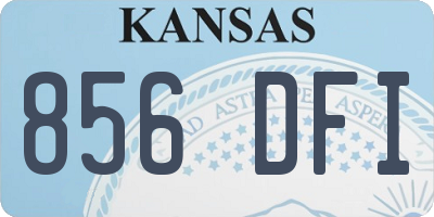KS license plate 856DFI
