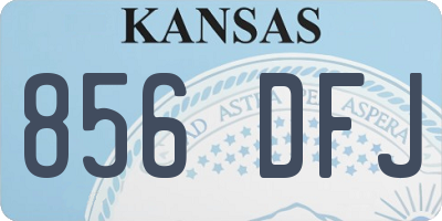 KS license plate 856DFJ