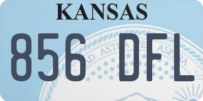 KS license plate 856DFL