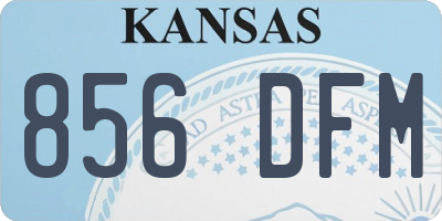 KS license plate 856DFM