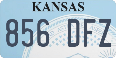 KS license plate 856DFZ