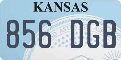 KS license plate 856DGB