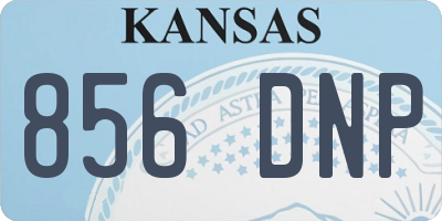 KS license plate 856DNP