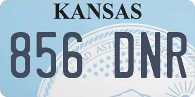 KS license plate 856DNR