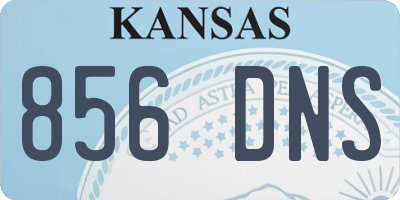 KS license plate 856DNS