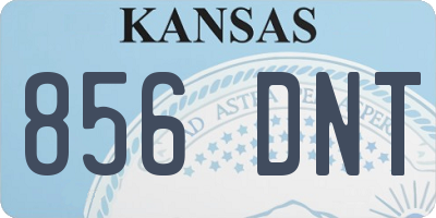 KS license plate 856DNT