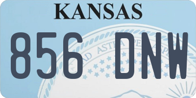 KS license plate 856DNW