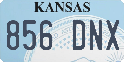 KS license plate 856DNX