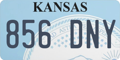 KS license plate 856DNY