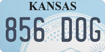 KS license plate 856DOG
