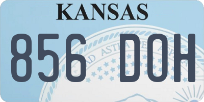 KS license plate 856DOH