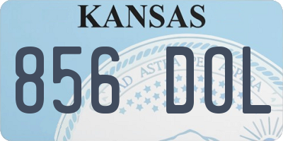 KS license plate 856DOL