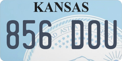KS license plate 856DOU