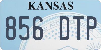 KS license plate 856DTP