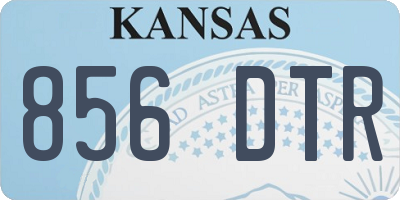 KS license plate 856DTR