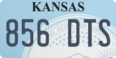 KS license plate 856DTS
