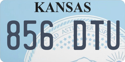 KS license plate 856DTU