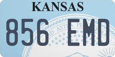 KS license plate 856EMD