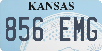 KS license plate 856EMG