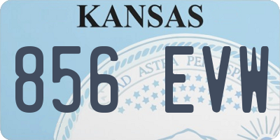 KS license plate 856EVW